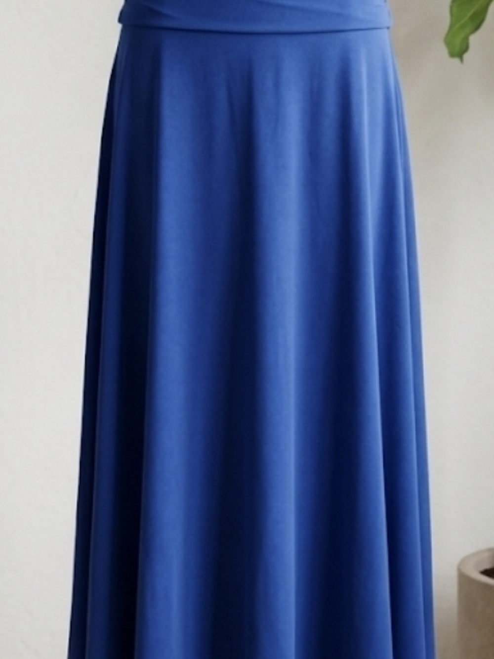 LulaRoe Maxi Skirt - Solid Royal Blue - Size XL - Foldover Yoga Waistband